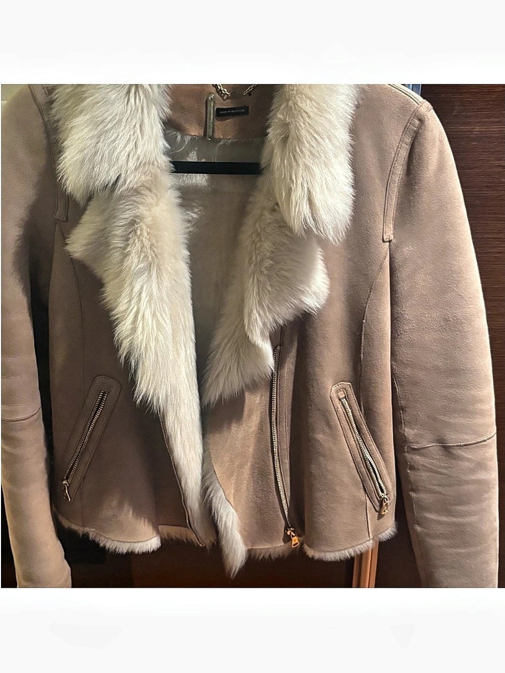 Massimo dutti Fur Collar Jacket